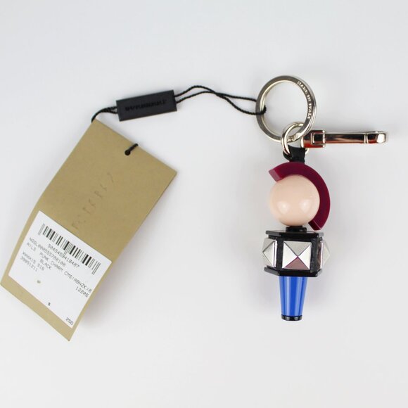 NWT Burberry Geometric Key Bag Charm-Bag Accessory Clip - Picture 4 of 9